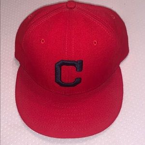 Cleveland Indians New Era Fitted Hat Size 7 1/2